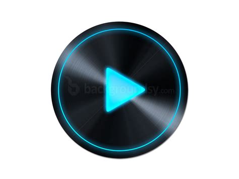 Black play button (PSD) - Backgroundsy