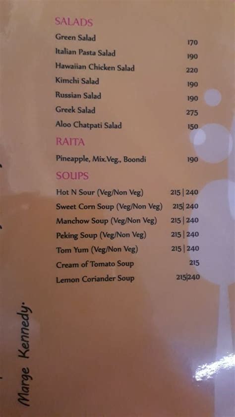 Colours by Royal Cafe Menu, Menu for Colours by Royal Cafe, Royal Inn ...