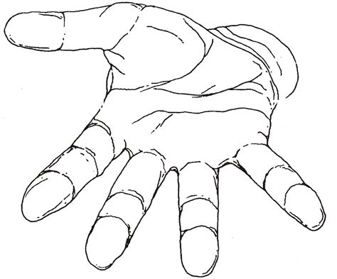 Hand Outline - ClipArt Best