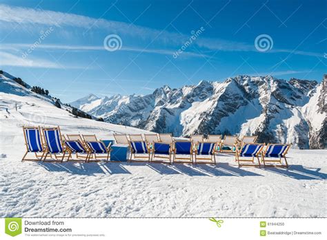 Austrian Alps in the Winter Stock Photo - Image of leisure, landscape ...