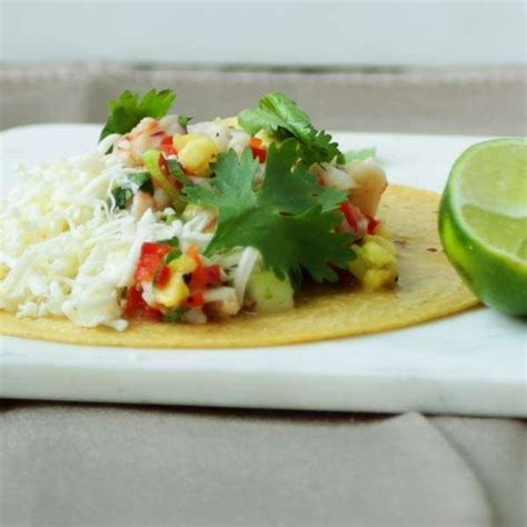 Shrimp Ceviche Taco Recipe with Cotija Cheese