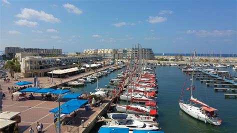 Herzliya marina and beach : Israel | Visions of Travel