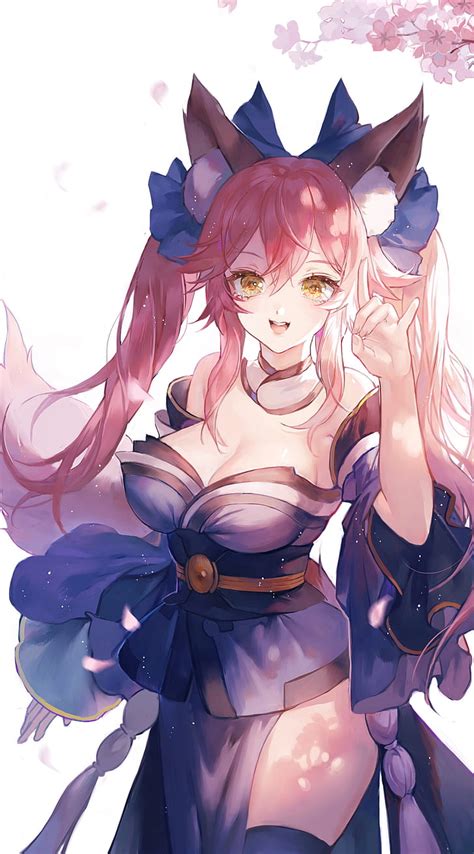 HD wallpaper: Tamamo no Mae (fate/grand order), Fate Series, fox girl, foxy ears | Wallpaper Flare