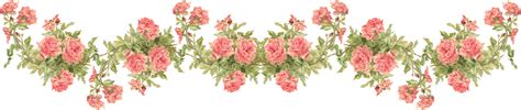 Download Catherine Klein Peach Roses Digital Elements - Rose Border ...