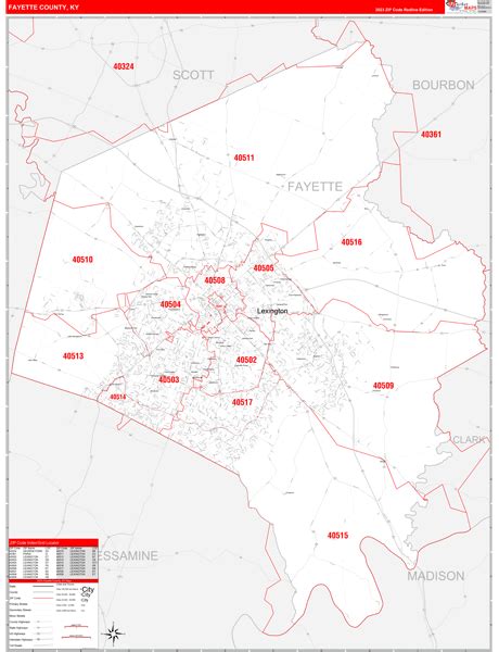 Maps of Fayette County Kentucky - marketmaps.com