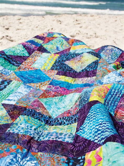 Diamonds at Sea Batik Quilt - Batiks - GET INSPIRED