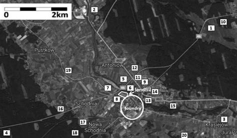 Location of soil sampling points. Source: www.google.pl/maps | Download ...