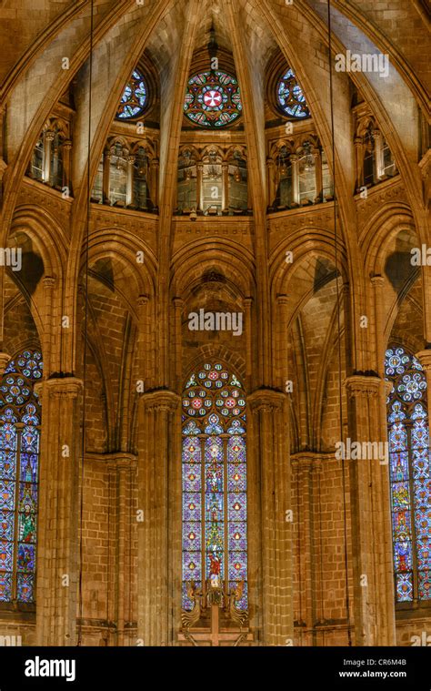 Barcelona cathedral interior hi-res stock photography and images - Alamy