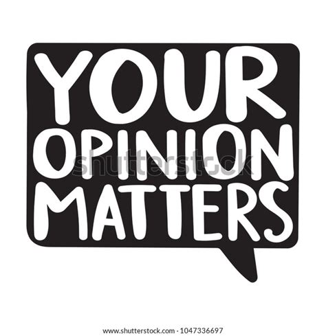 Your Opinion Matters Vector Hand Drawn Stock Vector (Royalty Free ...