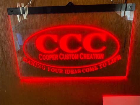 Acrylic LED sign / light up sign / changes colors / | Etsy