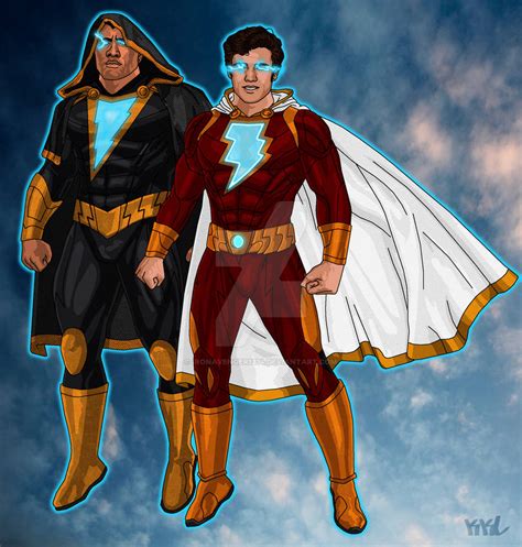 Shazam and Black Adam by IronAvenger1234 on DeviantArt