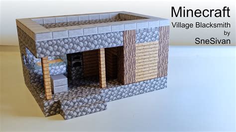 Minecraft Villager House Papercraft