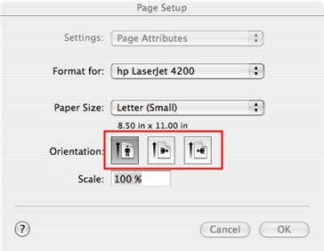 How do I print in landscape? » Hardware » Mac » Tech Ease