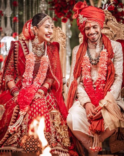 Pics: Cricketer Yuzi Chahal Gets Married To Choreographer Dhanasree