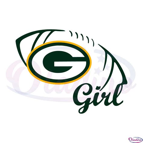 Green Bay Packers Girl Svg Digital File, Green Bay Packers Svg - Oladino