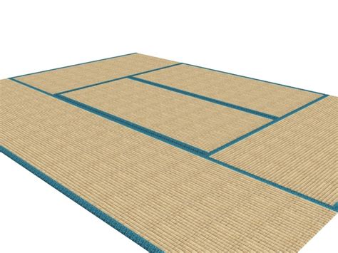 japanese tatami flooring 3d model