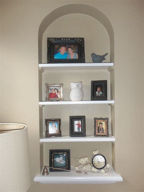 Built-in wall shelf | Built in wall shelves, Wall shelves, Shelves