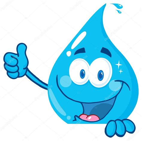 Happy Water Drop — Stock Vector © HitToon #61078165