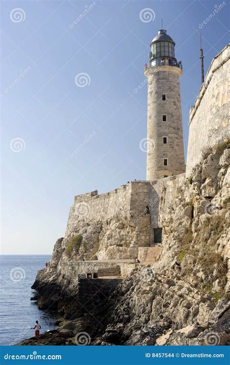 Morro Lighthouse - Havana, Cuba Stock Photo - Image of cannon, military ...