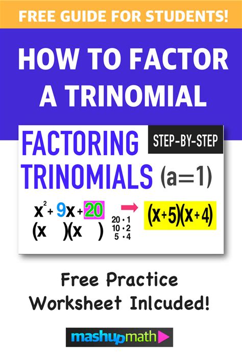 Factoring trinomials worksheet with answers - weenaxre