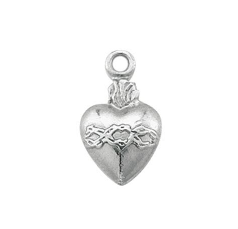 Sterling Silver Sacred Heart Medal - Buy Religious Catholic Store