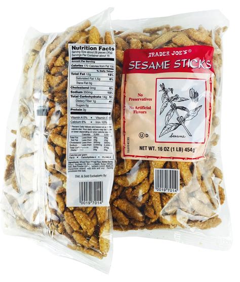 Trader Joes Sesame Sticks Nutrition Facts - Nutrition Pics