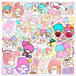 50Pcs/Set ☆ Little Twin Star Series 01 Lala & Kiki Stickers ...