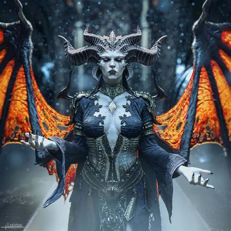 Diablo 4 Lilith for G8F - Daz Content by xenaith