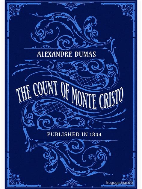 "The Count Of Monte Cristo Book Cover Art " Poster for Sale by Suyogsonar25 | Redbubble