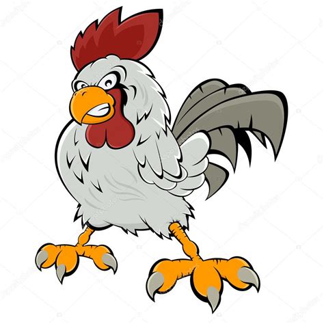 Angry cartoon rooster — Stock Vector © shockfactor.de #11389985