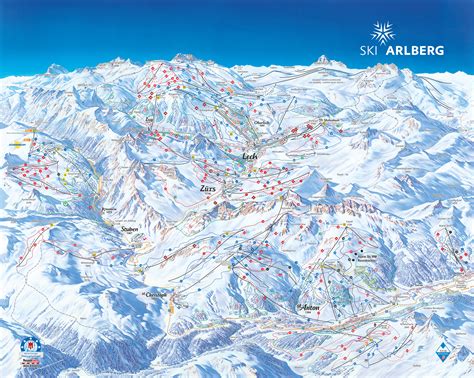 Full size piste map for St Anton