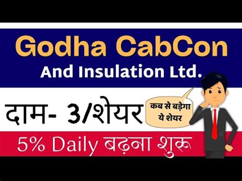 Godha CabCon Insulation Ltd Share Breaking News | Full Analysation BY ...