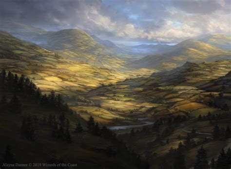 Plains 1 - Throne of Eldraine MtG Art | Fantasy landscape, Mtg art ...