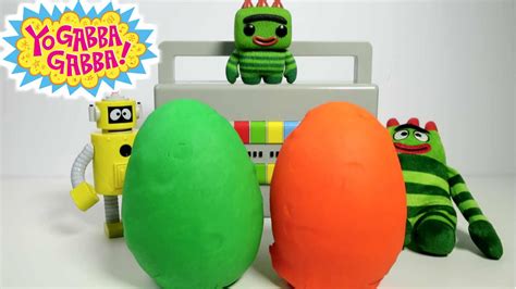 YO GABBA GABBA Play-Doh Eggs Surprise Toys - YouTube