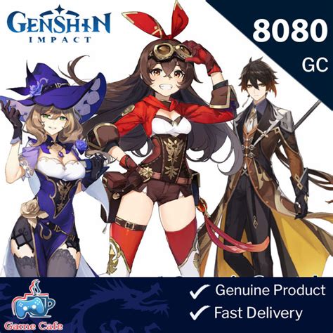 Genshin Impact 60 to 8080 Genesis Crystals ( Direct Top Up ) - GameCafe PH | Lazada PH