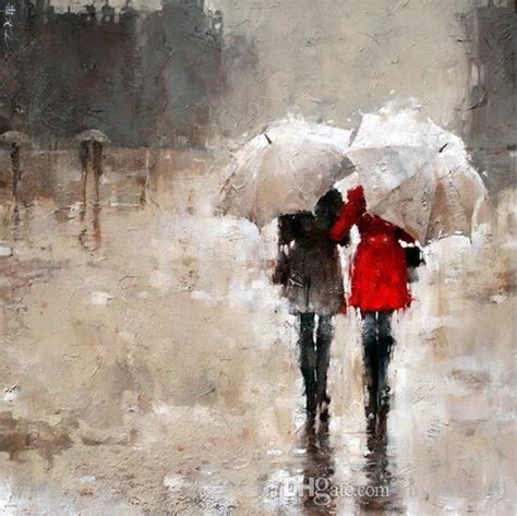 Rain Landscape Painting at PaintingValley.com | Explore collection of ...