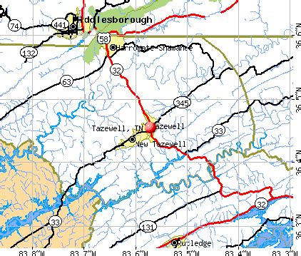 Tazewell, Tennessee (TN 37879) profile: population, maps, real estate, averages, homes ...