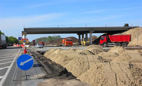 Construction of Road Bridge Stock Image - Image of construction, deck ...