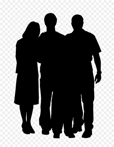 Free People Standing Together Silhouette, Download Free People Standing Together Silhouette png ...