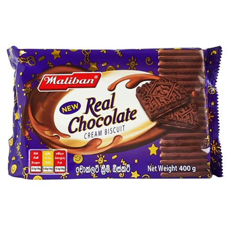 Maliban Real Chocolate Cream Biscuits 400g - Supersavings