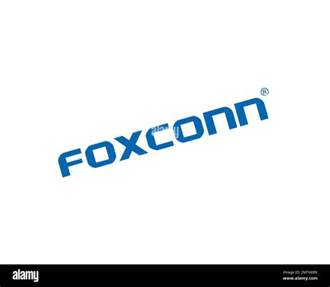 Foxconn, rotated logo, white background Stock Photo - Alamy