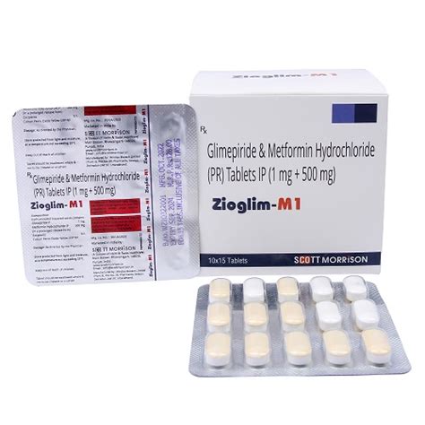 Glimepiride-1mg Metformin Hydrochloride-500mg Tablet Manufacturer ...