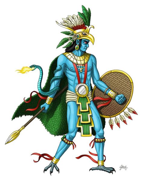 Huitzilopochtli by https://www.deviantart.com/doctorchevlong on @DeviantArt | Mayan art, Aztec ...