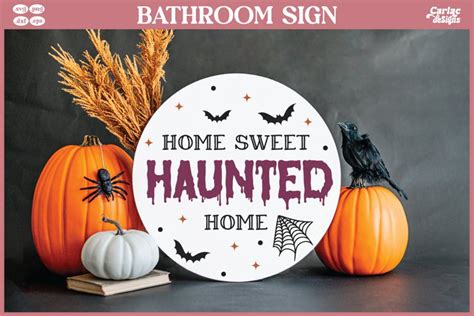 Halloween Door Sign | Welcome Round Door Sign