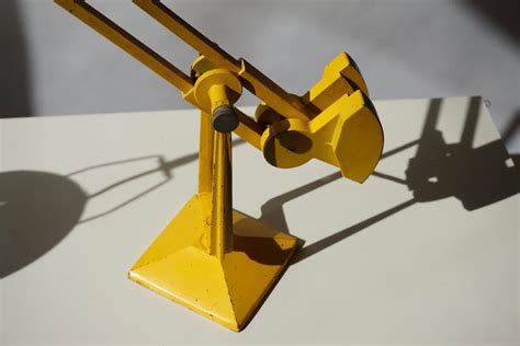 Erpe Belgium Yellow Metal Adjustable Desk Lamp For Sale at 1stDibs | yellow metal lamp, yellow ...