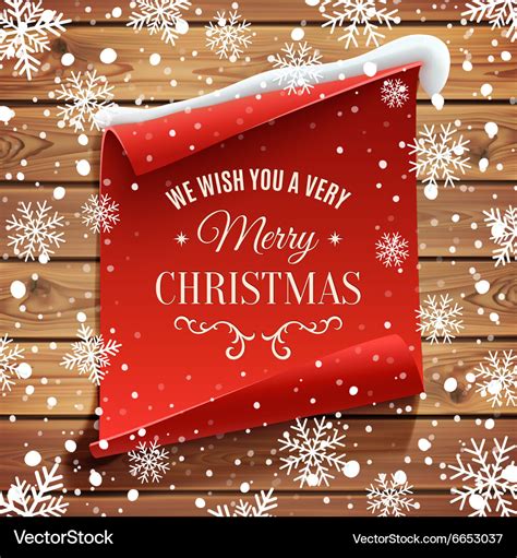 We wish you a very merry christmas background Vector Image