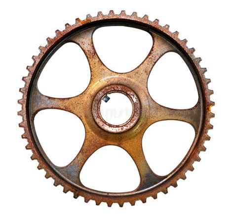 Cog wheel stock image. Image of technology, rusty, white - 49798621