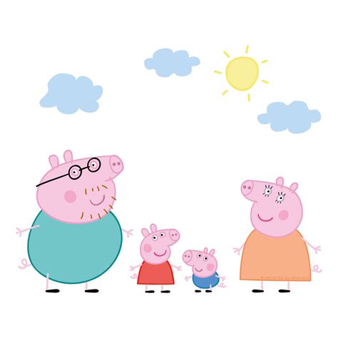 Peppa Pig & Family Window Sticker Pack Peppa Pig Window - Etsy UK