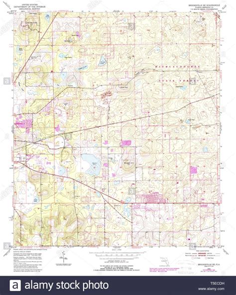 Usgs Topo Map Florida Fl Brooksville Se 345348 1954 24000 - Brooksville ...