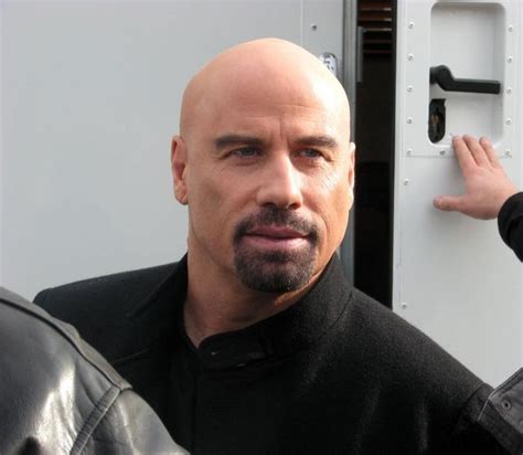 John Travolta | John travolta, Bald with beard, Shaved head with beard